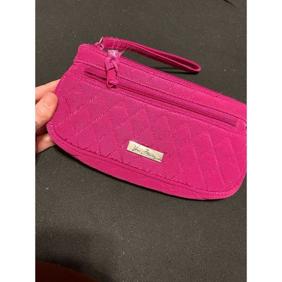 Vera Bradley Petite Pink Fuchsia Wristlet - Picture 1 of 4
